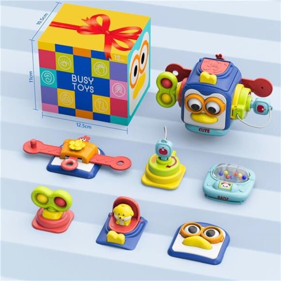 Montessori Toys for 1 Year Old, Sensory Toys for Toddlers 1-3, Travel - Picture 6 of 7